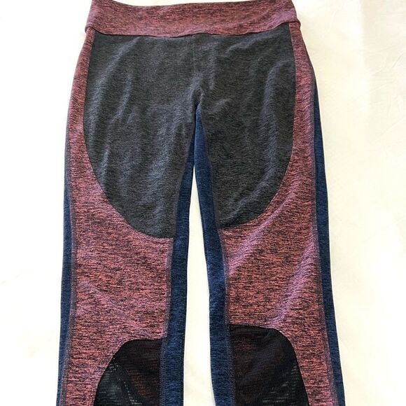 Free People Movement Leggings Dylan Color Blocked Cropped Mesh High Rise Medium - Picture 6 of 14